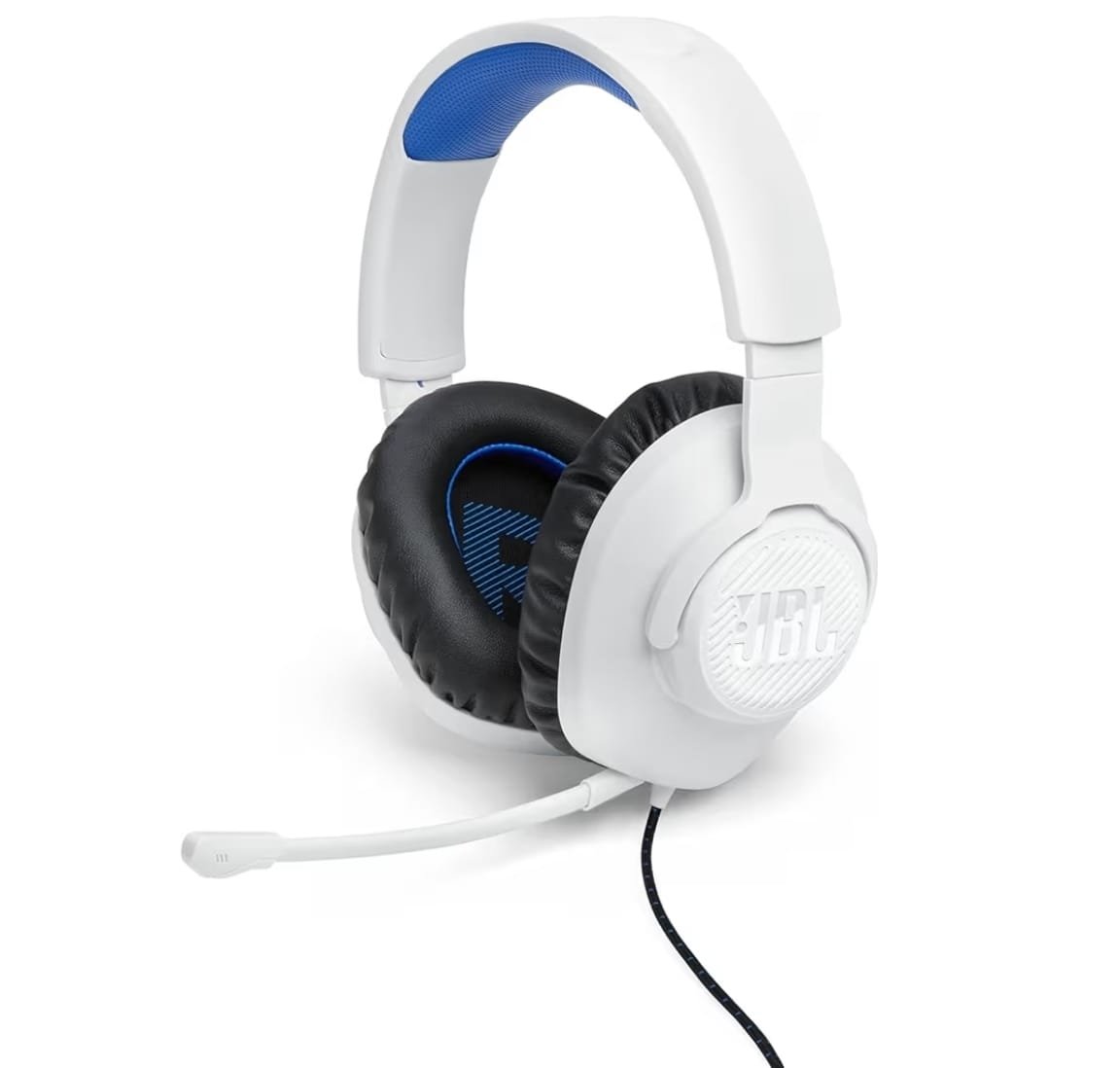 JBL, Fone de Ouvido Com Fio, JBL, QuantumSOUND 100P, Headset Gamer, Over Ear, Microfone Removível - Branco